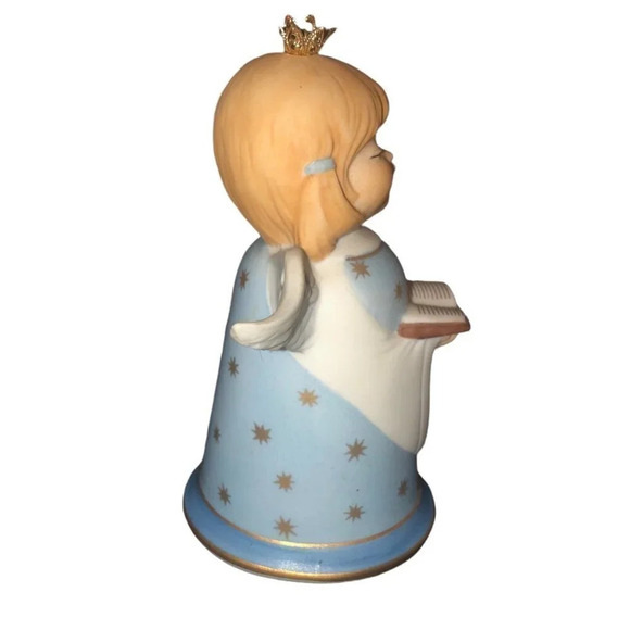 Vintage KAISER 1979 W. Germany Blue Angel Bell Christmas Ornament Xmas Music - Picture 3 of 5